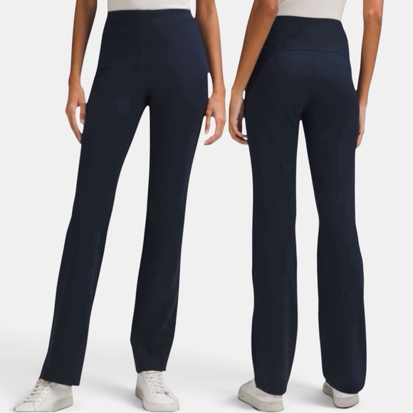 lululemon athletica Pants - Lululemon Smooth Fit Pull On High-Rise Full Length Pants Blue Luxtreme Size 4